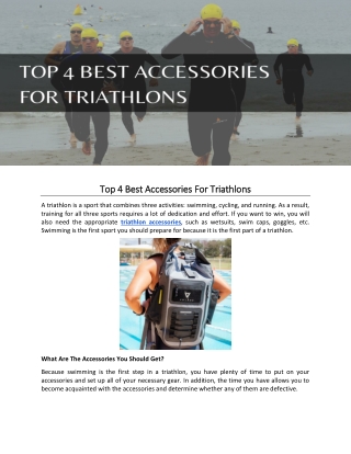 Top 4 Best Accessories For Triathlons