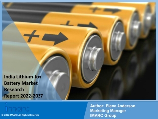 India Lithium-Ion Battery Market  PDF | Growth | Trends | Forecast to 2022-2027