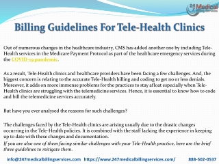 Billing Guidelines For Tele Health ClinicsPDF