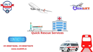 Get Low Budget Exquisite Emergency Air Ambulance from Patna or Delhi at Any Time