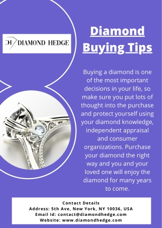 Diamond Buying Tips