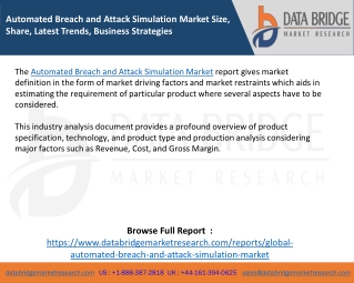 Automated Breach and Attack Simulation Market Size, Share, Latest Trends, Business Strategies