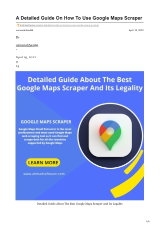 1articlestheme.com-A Detailed Guide On How To Use Google Maps Scraper