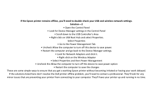 epson printer offline fix