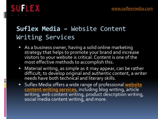 Website Content Writing Services | Article Writing Agency