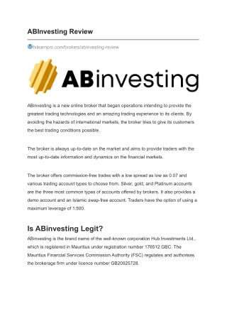 ABInvesting Review