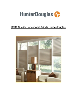BEST Quality Honeycomb Blinds | Horizontal Window Blinds | Hunterdouglas