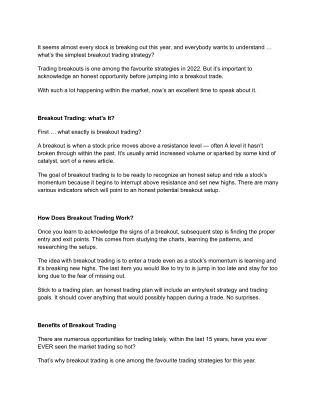 7 steps to follow while trading breakout stocks