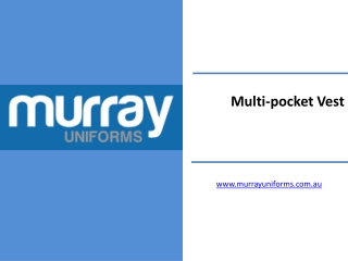 Multi-pocket Vest - www.murrayuniforms.com