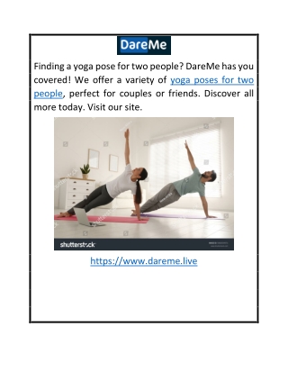 Yoga Poses For Two People  DareMe