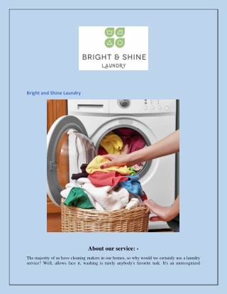 Best Laundry Abu Dhabi  Brightnshine.ae