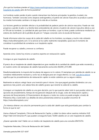 Informacióngratuita Perdida de Cabello