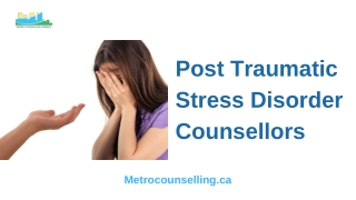 Post Traumatic Stress Disorder Counsellors