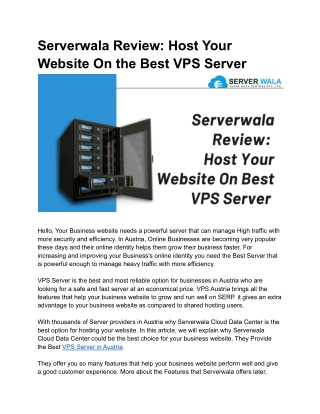 Serverwala Review_ Host Your Website On Best VPS Server