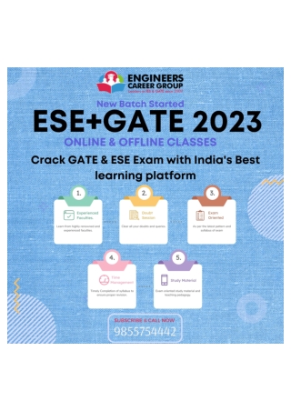 GATE Coaching In Chandigarh  Engineers Career Group