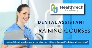 Certification preparation online for dental assistant training courses
