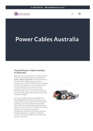 Power Cables Australia