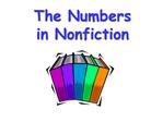 The Numbers in Nonfiction