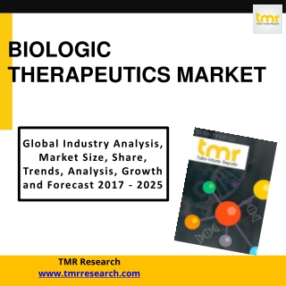 Biologic Therapeutics : Greater Understanding Of The Immune System