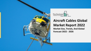 Aircraft Cables Market Rapid Growth, Key Solutions, Industry Trends And Outlook