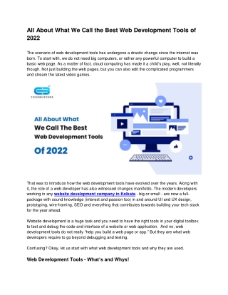 All About What We Call the Best Web Development Tools of 2022 (1)
