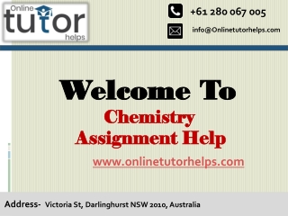 Chemistry Assignment  Help PPT