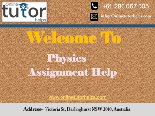 Physics Assignment Help PPT