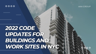 Do you want to know about code updates for buildings and work sites in NYC?