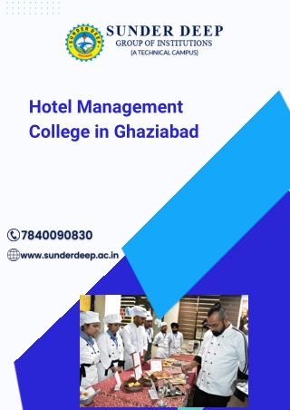 Top IHM Colleges in Ghaziabad | Best Hotel Management College in UP