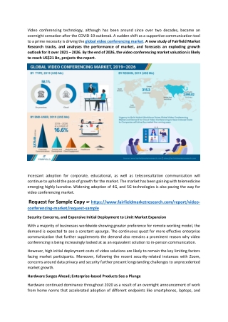 Video Conferencing Market