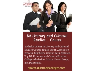BA Literary and Cultural Studies Course