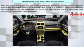 High Quality Carbon Fiber Dash Kit Interior - Dash Kit Specialist