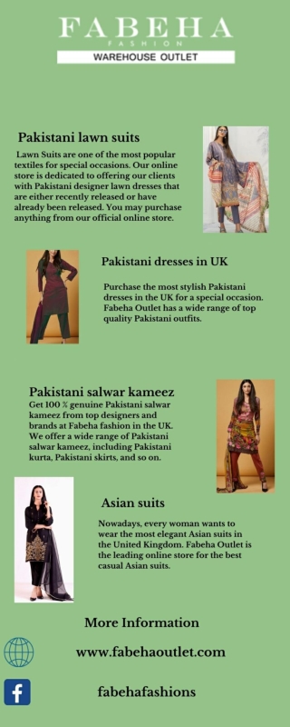Best Pakistani Dress in UK | FABEHA OUTLET