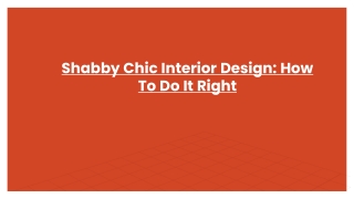 Shabby Chic Interior Design