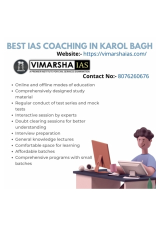 Top IAS Coaching In Karol Bagh Vimarsha IAS