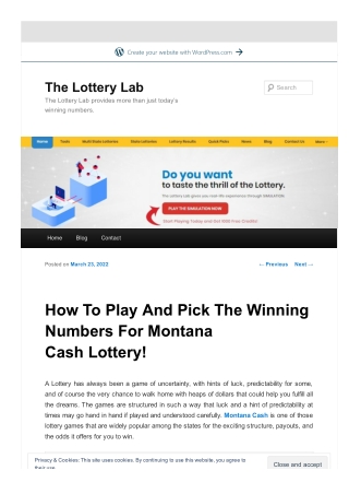 How To Play And Pick The Winning Numbers For Montana Cash Lottery