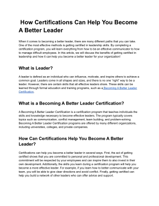 How Certifications Can Help You Become A Better Leader.docx