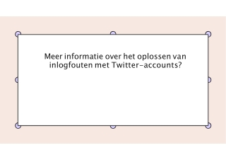 Meer informatie over het oplossen van inlogfouten met Twitter-accounts