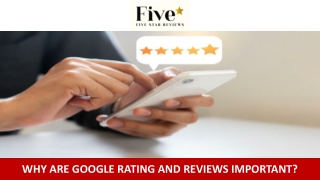 Why are Google Rating and Reviews Important?