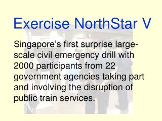 Exercise NorthStar V