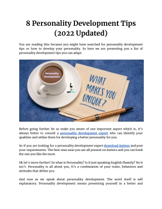 8 Personality Development Tips (2022 Updated)