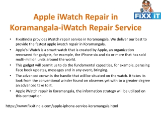 Apple iWatch Repair in Koramangala-iWatch Repair Service