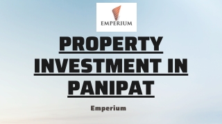 Property Investment in Panipat