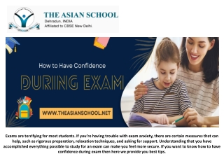 How To Have Confidence During Exam