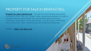 Property for sale in Benitachell