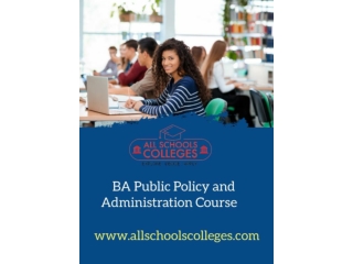 BA Public Policy and Administration Course