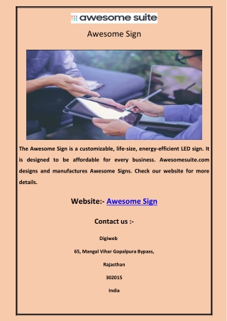 Awesome Sign | Awesomesuite.com