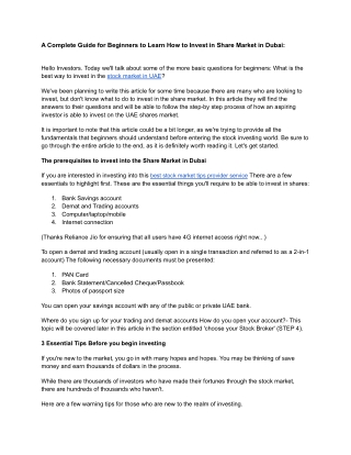 How to Invest in Share Market_ An Ultimate Beginner’s Guide!