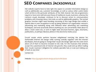 SEO Companies Jacksonville
