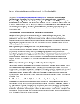 Partner Relationship Management Market worth $1,997 million by 2026